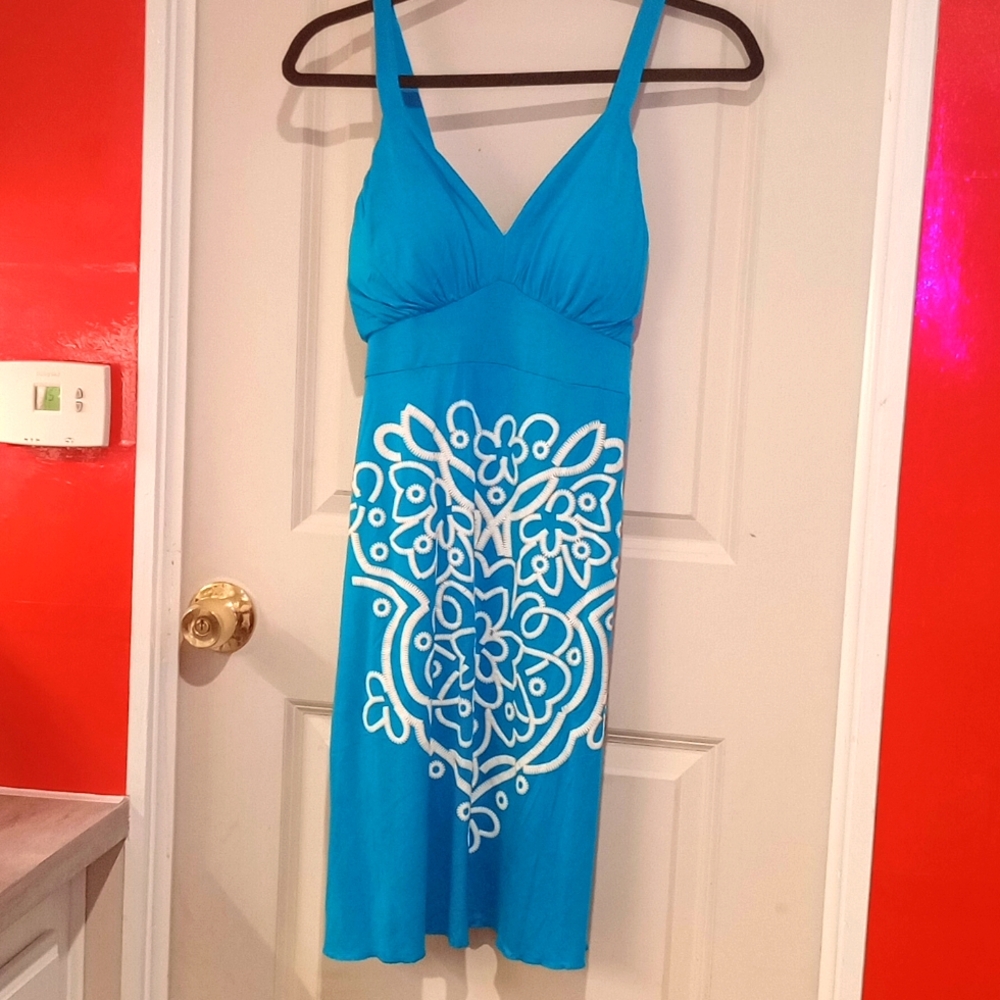 Blue lightly dress